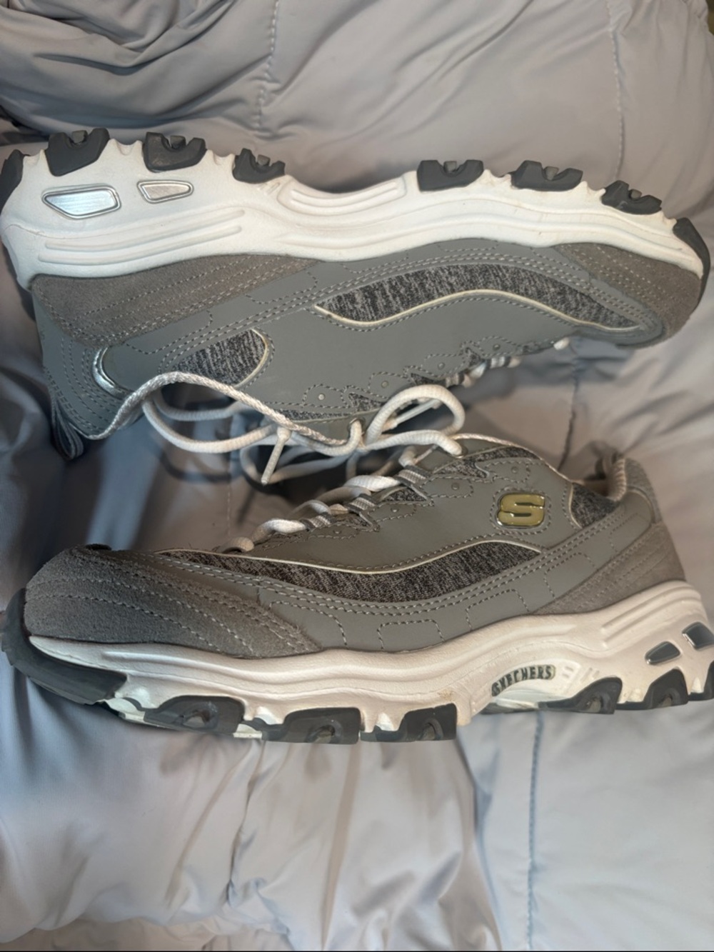 Skechers D'Lites Women's Me Time sneakers in gray